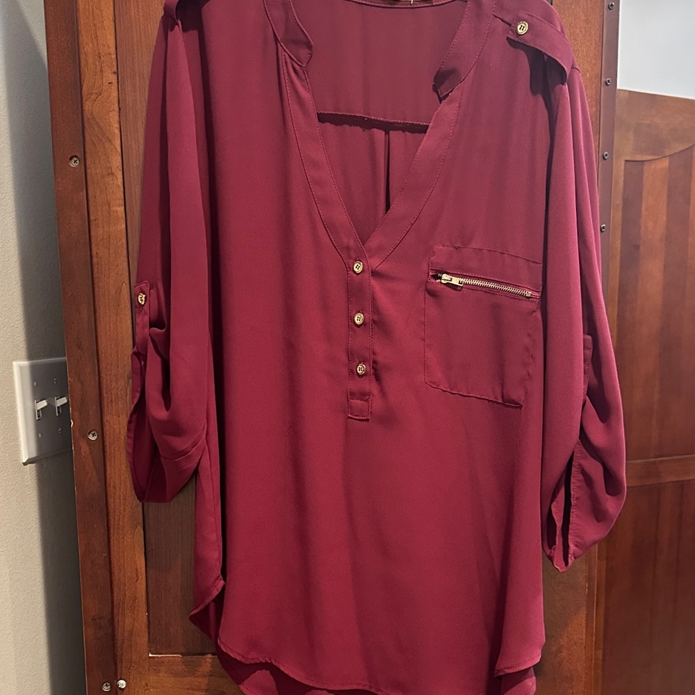 Liberty Love Deep Red Blouse